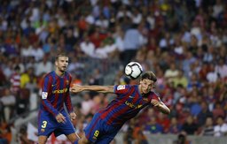 Barcelona's Ibrahimovic nets his first ever La Liga goal against Sporting Gijon